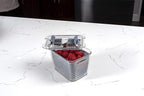 Kitchen Spaces Small Colander Stackable Food Storage Bin, Grey
