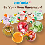 Craftmix Espresso Martini, Makes 24 Drinks, Skinny Cocktail Mixers - Mocktail Drink Mixers - Martini Mix With Real Coffee - Vegan Low-Carb, Low-Sugar, Non-GMO, Dairy Free, Gluten Free, Easy to Mix