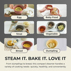 27oz Platinum Silicone Microwave Steamer Pot with Handle & Lid - Korean 100% Food-Grade Steamer Bowl, Heat-Resistant Cooker with Steam Holes, Easy Clean, Dishwasher Safe, Dry Rose