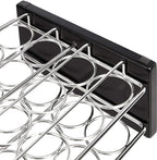 Amazon Basics 20 Jars Spice Organizer Rack, Silver (Pack of 4)