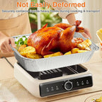 Gladify Aluminum Foil Pans 9x13 Disposable Baking Pans 30 Pack Heavy Duty Half Size Tin Foil Trays for Steam Table, Roasting, Cooking, Heating, Freezing Food