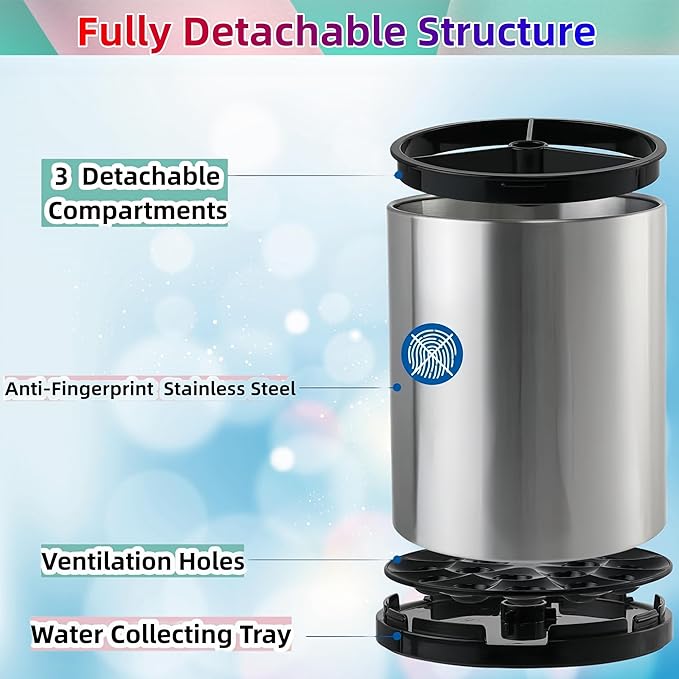 Utensil Holder,Extra Large Utensil Holder for Kitchen Counter, Silverware Organizer, Stainless Steel Storage Cooking Caddy Flatware Spoon Spatula Tool Cutlery Container(2 Set)