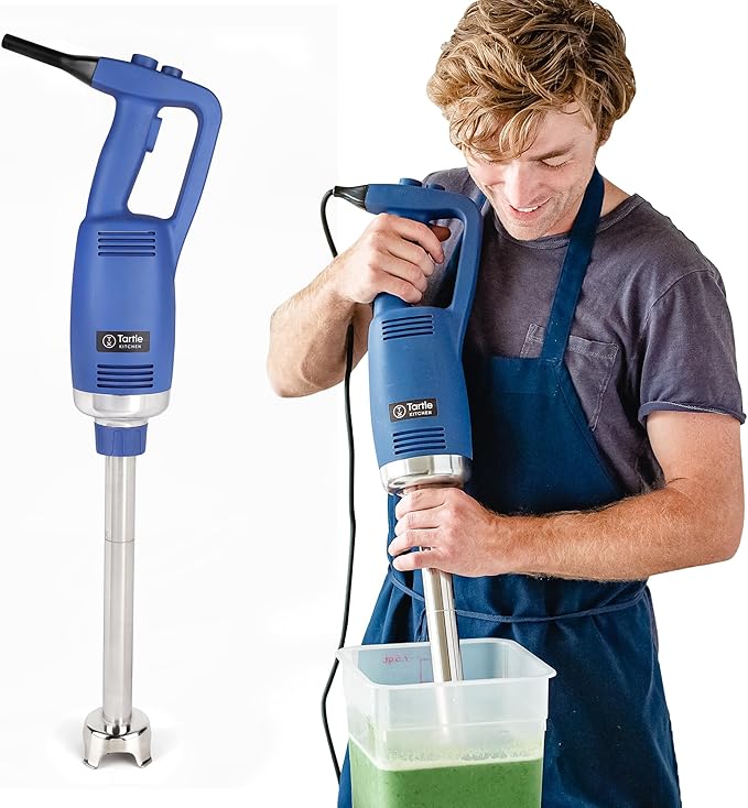 TK Commercial Immersion Blender, 750 Watt/1 HP Variable Speed Motor, 20,000 RPM X-Heavy Duty with Performance Assurance - 16"