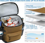 Cooler Backpack 33 Cans Backpack Coolers Insulated Leak Proof Soft Beach Cooler Bag for Men Women Ice Chest Backpack Camping Hiking Picnic Travel Cooler Lunch Backpack