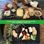 6 Pack 12x6 Inch Large Slate Cheese Board, Natural Stone Serving Plates, Black Charcuterie Board Cutting Board, Gourmet Serving Platter Tray for Cheese Sushi Pastry Bread Snack Meat Pastry