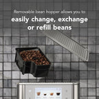 KitchenAid Fully Automatic Espresso Machine KF8 with Milk Attachment and Plant Based Milk Options, KES8558SX, Stainless Steel