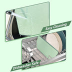 Stainless Steel Cutting Board, Cutting Boards for Kitchen, Stainless Steel/Wheat Straw PP Large Cutting Board with Juice Groove for Meat, Vegetables,Fruits (16 ×11×1 Inches)