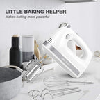 Lord Eagle Hand Mixer Electric 400W, 5 Speed handheld Mixer, 5 Stainless Steel Accessories for Baking Cake Egg Cream Food Beater, Turbo Boost/Self-Control Speed + Eject Button
