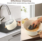 11Pcs Nonstick Cookware Set, Aluminum Nonstick Pots and Pans with Lids & Wooden Handles, Silicone Spoons & Spatulas, Non-toxic Healthy Kitchen Cooking Sets, PFAS & PFOA Free