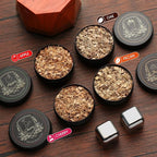 Electric Whiskey Smoker Kit with 4 Wood Chips,2 Whisky Stones,Cocktail Smoker Kit Built-in Lighter, No Butane Needed,Old Fashioned Drink Smoker Kit, Bourbon Whiskey Gifts for Men,Dad,Husband