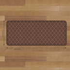 GelPro Anti-Fatigue Designer Comfort Kitchen Floor Mat, 20x48, Trellis Walnut Stain Resistant Surface with 3/4” Thick Ergo-Foam Core for Health and Wellness