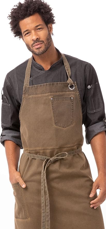 Chef Works Unisex Dorset Chefs Bib Apron