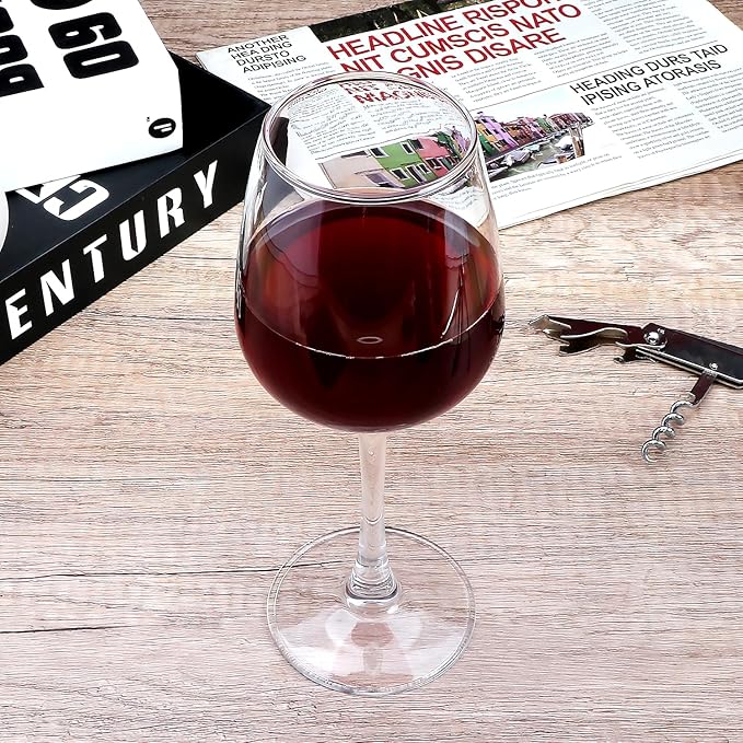 Wine Glasses Set of 12,12oz Red Wine Glasses,for Red or White Wine, High-end Banquet, Party, Bar, Wedding, Gift (12 pcs)