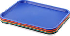 New Star Foodservice 28010 6-Piece Fast Food Tray, 12 by 16-Inch, Assorted Colors