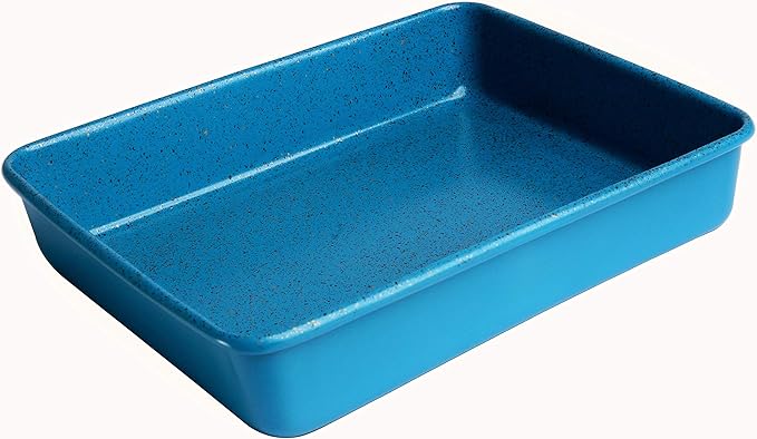 casaWare 11 x 9 x 2-inch Toaster Oven Ultimate Series Commercial Weight Ceramic Non-Stick Coating Baking Pan (Blue Granite)