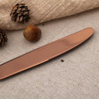 Alata Kate Rose Gold Mirror 40-Piece Silverware Set,Service for 8,Stainless Steel Flatware Set,Mirror Cutlery Set,Dishwasher Safe