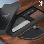 Kitchen perfection Handmade Meat Cleaver Knife For Meat Cutting - Professional 7" Serbian Chef Knife – Made of High Carbon Steel – Hand Sharpen Butcher Knife w/Leather Sheath, Unique Gifts For Men