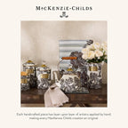 MACKENZIE-CHILDS Set of 2 Tempered Glass Cutting Boards, Countertop Cutting Boards, Sterling English Garden