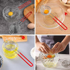 Egg Separator Egg Yolk White Separator Stainless Steel Egg White Yolk Sifting Filter Egg Divider Kitchen Tool for Baking/Cooking