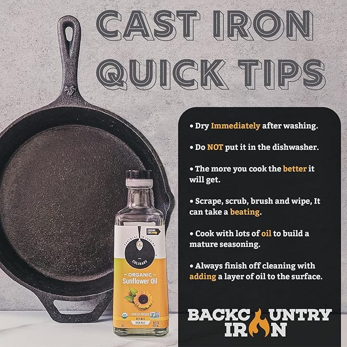 Backcountry Iron 10.5 inch Single-Burner Reversible Cast Iron Grill/Griddle