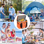 Maelstrom Collapsible Soft Cooler Bag, 24/30/60/75 Cans Beach Cooler, Ice Chest, Leakproof & Portable for Beach, Camping, Road Trips & Grocery Shopping
