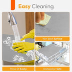 Silver Teflon Liner Roll for Ovens, Stovetops & Grills (75” x 17”) - Cut to Custom Fit - Versatile Non-Stick Teflon Mat, Can Use As Oven Liner, Grill Mat, Stovetop Cover, Baking Sheet, etc.