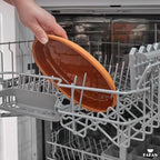 Hakan Bergama Handmade Oval Clay Pan Set of 2 | Terracotta Pans Glazed Inside | Casserole Dishes for Oven Baking | Traditional Earthenware Clay in Box, Large, 6.2 x 11.6 x 1.5-inch 25.3 Oz (750 cc)