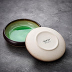 Ceramic Dinner Plates Set of 4, 6 Inch Large Porcelain Pasta and Salad Plates, Stoneware Plate Set for 4, Handmade Round Dishes for Home Decor, Microwave,Oven,and Dishwasher Safe, Green