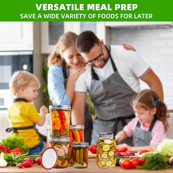 80PCS Canning Lids For Mason Wide Mouth, Jars Lids Mason Jars For Canning Food Fruits DIY Jam (86mm, 80Lids for Wide Mouth Jar)