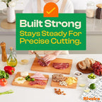 Riveira Cherry Wood Cutting Board – Versatile And Durable: Set Of 3 Pcs Rectangular Wooden Cutting Board – Natural Wooden Cutting Boards For Kitchen – Complete Cherry Wooden Chopping Board