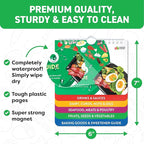 Air Fryer & Keto Cookbook Magnets - Set of 2 (7”x6”) - Air Fryer Accessories & Keto Meal Plan Cookbook - Airfryer Kitchen Accessories - Keto Foods & Keto Diet Book For Beginners - Kitchen Gadgets 2025