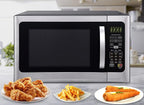 Farberware Countertop 1000 Watts 1.2 cu ft-Smart Sensor Microwave Oven with LED Lighting and Child Lock-Perfect for Apartments and Dorms-Easy Clean Black Interior, Stainless Steel