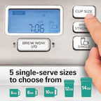 Hamilton Beach FlexBrew Trio 2-Way Coffee Maker, Compatible with K-Cup Pods or Grounds, Combo, Single Serve & Full 12 Cup Coffee Pot, White, Fast Brewing, Removeable Reservoir