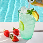 Kate Aspen Hammered Teal Plastic Drinking Glasses Set of 8, 23 oz, Acrylic Glasses Drinkware, Tumblers & Water Glasses for Patio, Iced Tea, Smoothies, BPA-Free Plastic Cups Reusable