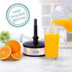 Electric Citrus juicer - 2 cones & BPA-free I High juice yield & Large Volume I 24oz Orange juicer squeezer I Esprimidoras electrico Exprimidor de limones y jugo naranjas for Juicers Machine