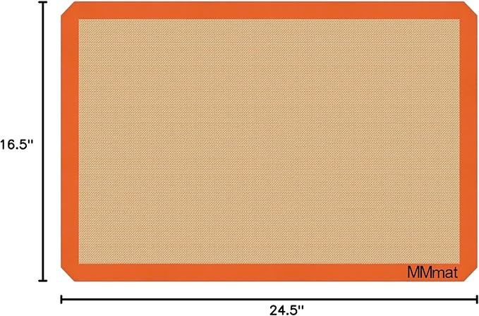 Silicone Baking Mats - Best German Silicone - Non Slip Silicone Baking Sheet, Non Stick Reusable Silicone Mats for Baking, Oven Liner, Counter Mat - Full Size Sheet