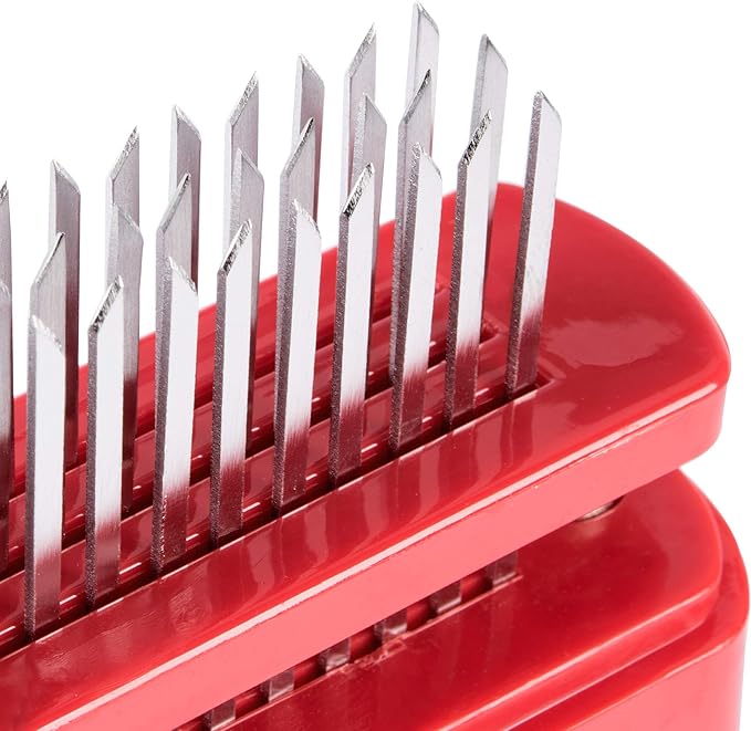 Chef-Master Meat Tenderizer Tool, Stainless Steel Sharp Needle Blade Tenderizer Tool for Beef, Chicken, Turkey, Pork, Fish, Professional Tenderizing Machine Cooking Set,