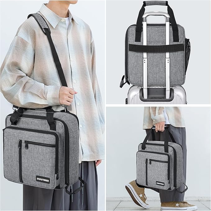 Coffee Maker Carrying Bag Compatible with Keurig K-Mini or K-Mini Plus, Single Serve Coffee Brewer Portable Storage Bag with Extra Pockets, Storage Tote Case With Multiple Pockets for K-Cup