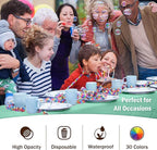 Exquisite 12-Pack Premium Plastic Tablecloth 54in. x 108in. Rectangle Table Cover - Lig...