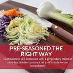 Made in USA Walnut Cutting Board by Virginia Boys Kitchens - Butcher Block made from Sustainable Hardwood (20x15)