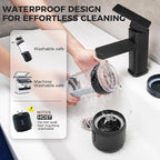 Portable Blender, Anti-Jamming 300 Watt for Shakes and Smoothies, 24oz Travel Blender USB Rechargeable, BPA Free Sporty bottle with a Travel Lid. (Black Base Grey Lid) (Black with Insulated Sleeve)