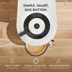 Nespresso Vertuo Pop+ Coffee and Espresso Maker by Breville with Milk Frother, Coconut White