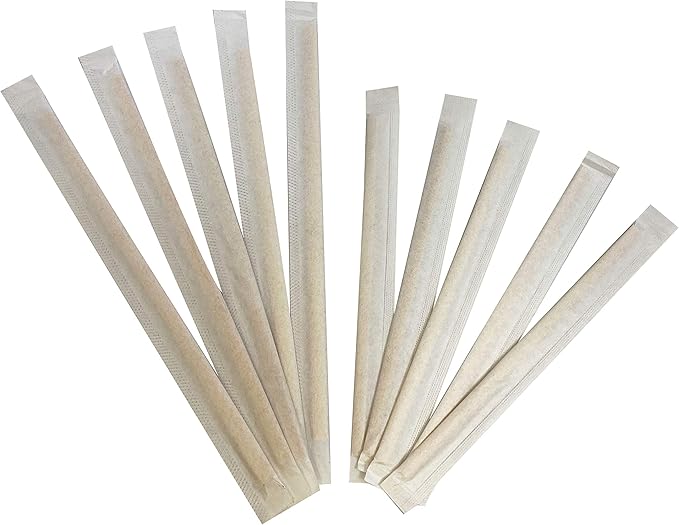 10,000 Count | KingSeal Bamboo Coffee Stirrers, Stir Sticks, 5.5 inches, Square End, 100% Renewable and Biodegradable - 10 Boxes x 1000 Stirrers