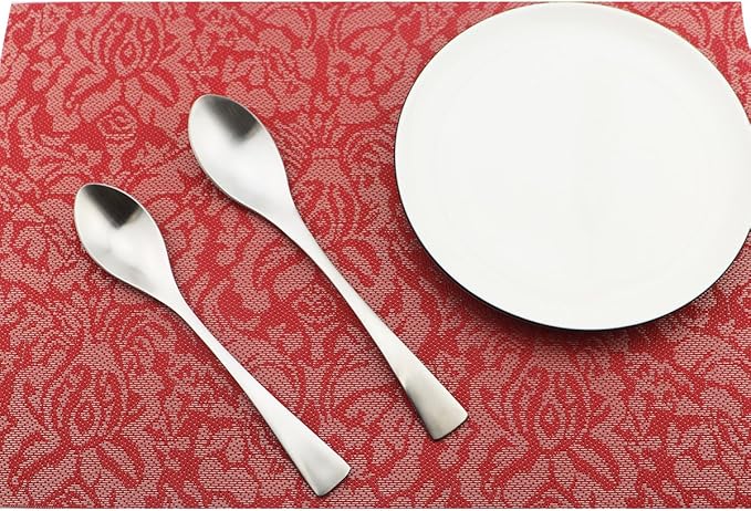 24-Piece Flatware Set,Extra Thick Heavy Duty - 18/10 Stainless Steel Cutlery Sets,High Matte Finish Silverware Flatware Sets Service for 4,Use for Home,Kitchen, Utensil Sets