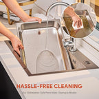 WILPREP Chafing Dishes for Buffet, 4 Pack 9 qt Chafer and Buffet Warmer Set with Full Size Pans & Foldable Frames, Food Grade Stainless Steel Food Warmers for Parties Buffets Banquets, Gold & Silver