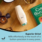 Banana Bros - OTTO GO Electric Smart Spice Grinder - Automatic Herb Grinder with Smart AI Technology - Rechargeable via USB - Portable Milling for Dry Herbs and Spices - White - No Carrying Case