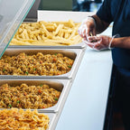 WILPREP 10-Pan Commercial Food Warmer with Sneeze Guard, Ten 1/2 Pans, 1500W Countertop Electric Warmer, 86-185°F Adjustable Temp Control, Stainless Steel Buffet Bain Marie