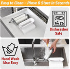 Adjustable 3 Thickness Meat Tenderizer Attachment for Kitchenaid Mixers, Dishwasher Safe Durable Metal Housing & Plastic Rollers/Gears Accessories-White