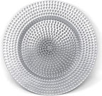 allgala 13-Inch 6-Pack Heavy Quality Round Charger Plates-Hammered Silver-HD80372