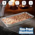 EHOMEA2Z Large Aluminum Pans Full Size Deep Foil Disposable Durable Large Steam Table Pans for Baking Serving, Chafing Trays for Caterers, Bakeware 21 x 13 x 3 (10)